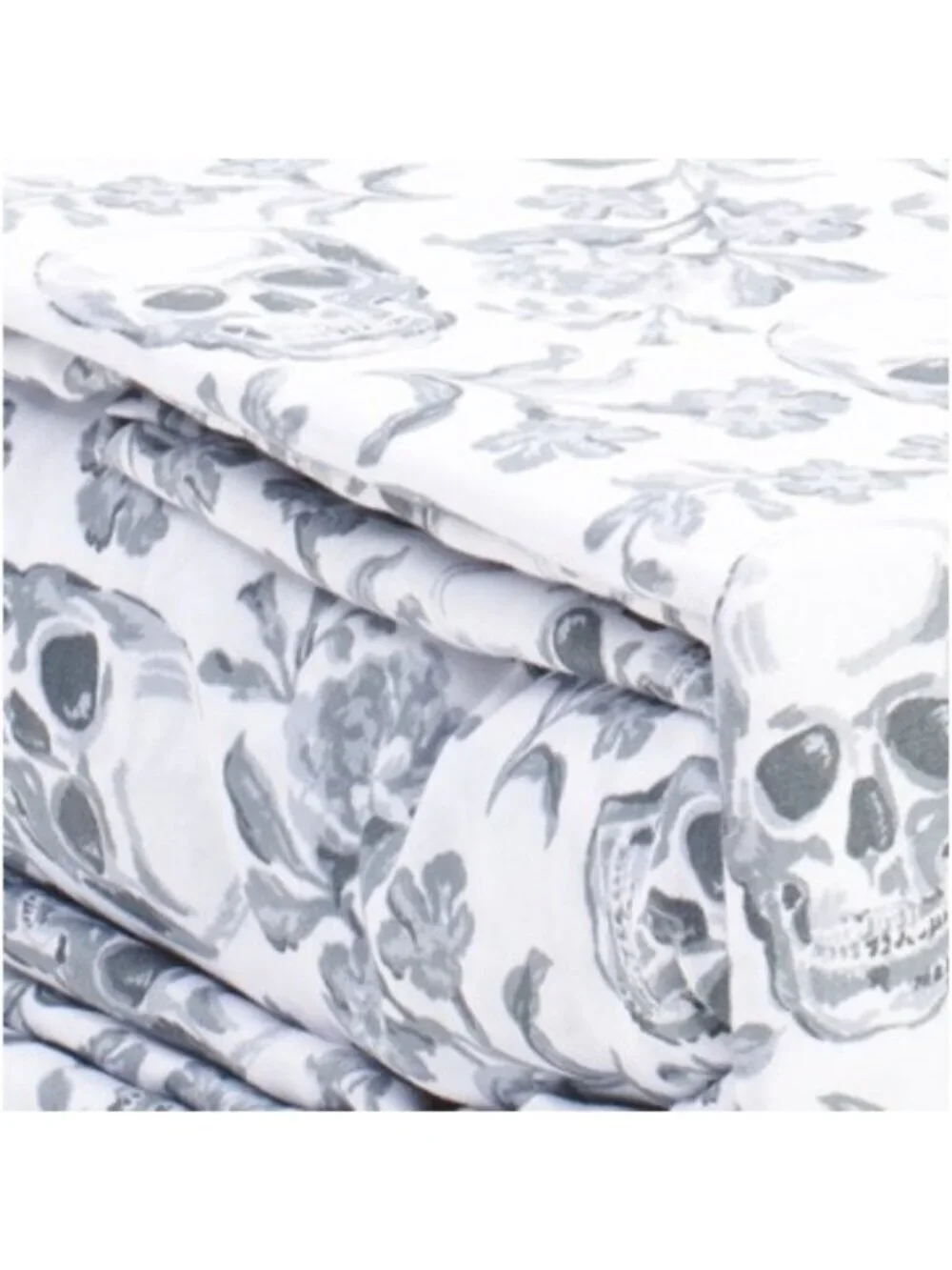 RACHEL ZOE Cotton Girly Skull Sheet Set